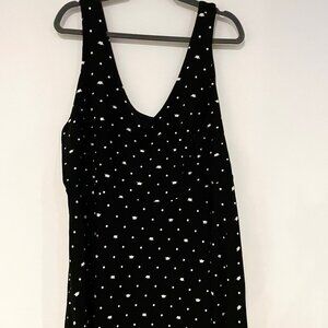 TORRID Cat and Dot Print Black & White A Line Dress
